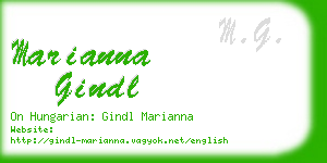 marianna gindl business card